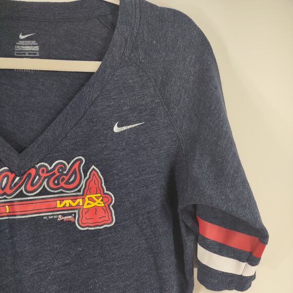 Nike Womens Braves Tee, Size Large - Picture 7 of 8